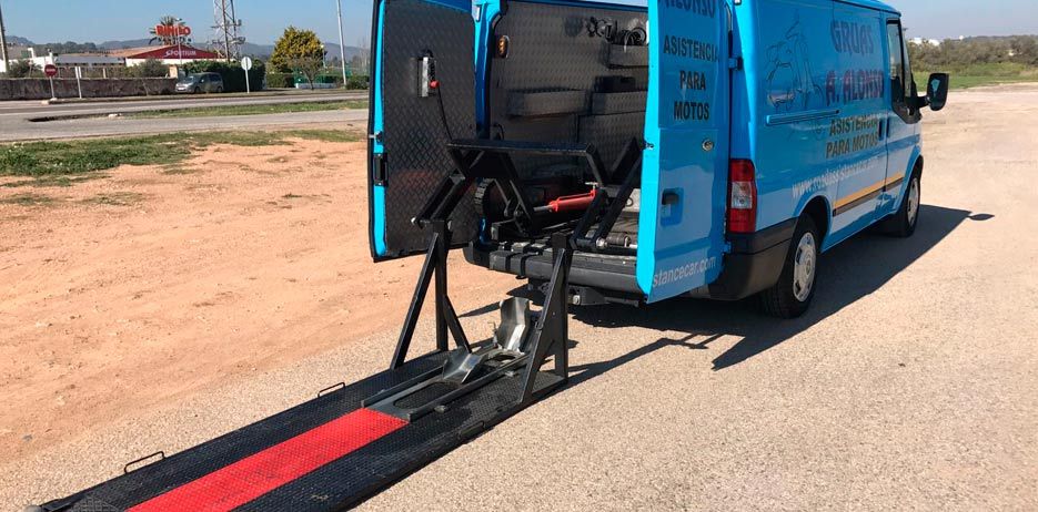 Grúas Alonso transporte para motos